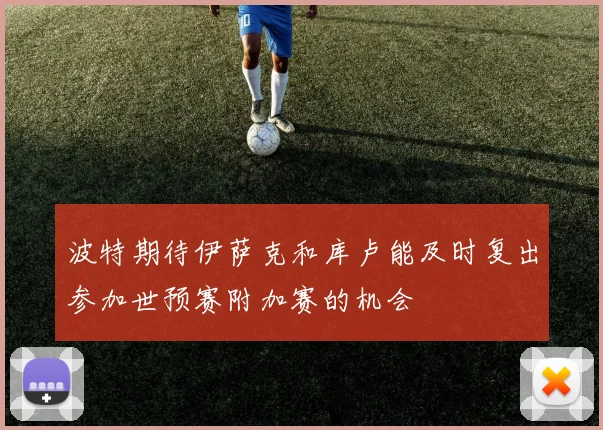 波特期待伊萨克和库卢能及时复出参加世预赛附加赛的机会
